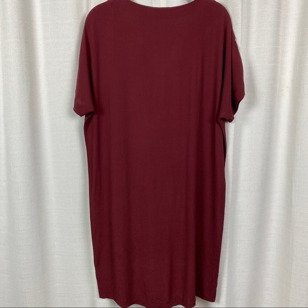Madewell Burgundy Button Front easy Day Dress Sz.XXS NWT - Picture 10 of 12